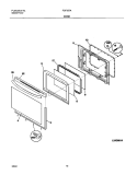 DOOR Diagram and Parts List for FGF337ABC  Frigidaire Range