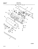 CONTROL PANEL Diagram and Parts List for GSWS1749AS2  Frigidaire Washer