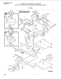 BURNER Diagram and Parts List for TGF336BHWD  Tappan Range