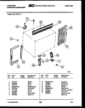 WINDOW MOUNTING PARTS Diagram and Parts List for FAL119P1A1  Frigidaire Air Conditioner