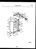 CABINET PARTS Diagram and Parts List for GTNI181WLW0  Uni Refrigerator