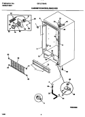 CABINET / CONTROL / SHELVES Diagram and Parts List for GFU21M4AW4  Gibson Freezer