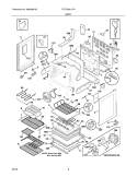 BODY Diagram and Parts List for FPCF3091LFA  Frigidaire Range