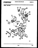 MOTOR AND BLOWER PARTS Diagram and Parts List for SM115PXW2  Frigidaire Washer