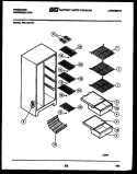 SHELVES AND SUPPORTS Diagram and Parts List for FPD19VFW1  Frigidaire Refrigerator