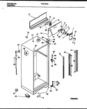 CABINET PARTS Diagram and Parts List for FRT17PHAW0  Frigidaire Refrigerator