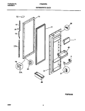REFRIGERATOR DOOR Diagram and Parts List for FRS22WNCD5  Frigidaire Refrigerator