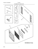 RECOMMENDED SPARE PARTS Diagram and Parts List for FAR105S1A13  Frigidaire Air Conditioner
