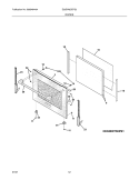 DOORS Diagram and Parts List for E30EW8CEPS3  Electrolux Wall Oven