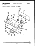 CONSOLE AND CONTROL PARTS Diagram and Parts List for LA400AXD1  Frigidaire Washer