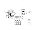 MISCELLANEOUS Diagram and Parts List for LA271JXW3  Frigidaire Washer