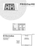 COVER Diagram and Parts List for FGGC3045KBA  Frigidaire Cooktop