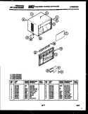CABINET PARTS Diagram and Parts List for A04LE2E1  Frigidaire Air Conditioner