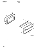 DOOR Diagram and Parts List for MEF322SEDC  Frigidaire Range