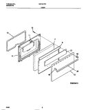 DOOR Diagram and Parts List for MEF301PBDC  Frigidaire Range