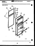 DOOR PARTS Diagram and Parts List for GTN217AH2  Frigidaire Refrigerator