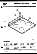 COOKTOP PARTS Diagram and Parts List for RGS35CL2  Frigidaire Range