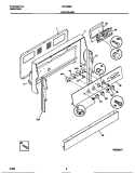BACKGUARD Diagram and Parts List for TEF383BCWB  Tappan Range