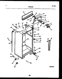 CABINET PARTS Diagram and Parts List for RT21F7DX3C  Gibson Refrigerator