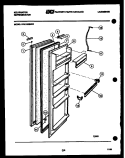 REFRIGERATOR DOOR PARTS Diagram and Parts List for FPK190EN2W  Kelvinator Refrigerator