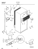 SYSTEM Diagram and Parts List for FRT16ICRHY3  Frigidaire Refrigerator