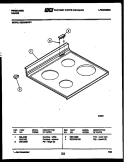 Part Location Diagram of 3203098 Frigidaire COOKTOP - WHITE
