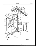 CABINET PARTS Diagram and Parts List for 95-2181-66-00  Tappan Refrigerator