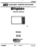 COVER Diagram and Parts List for MVH1190N  Frigidaire Microwave