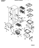 SHELVES, WATER TANK, 3 - DOOR MULLION Diagram and Parts List for FRS22WHBD0  Frigidaire Refrigerator