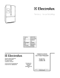 COVER Diagram and Parts List for E23BC78IPS0  Electrolux Refrigerator