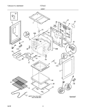 BODY Diagram and Parts List for FEF352DUB  Frigidaire Range