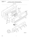 BACKGUARD Diagram and Parts List for TGF336BHDC  Tappan Range