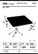 TOP PARTS Diagram and Parts List for DW2558A1  Frigidaire Dishwasher