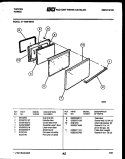 DOOR PARTS Diagram and Parts List for 37-1009-00-05  Tappan Range