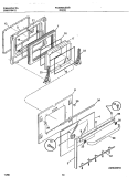 DOOR Diagram and Parts List for FCS388CEBC  Frigidaire Range