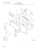 FRONT PANEL/LINT FILTER Diagram and Parts List for SGR641HQ0  Westinghouse Dryer