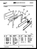 BACKGUARD Diagram and Parts List for GG32NL1  Frigidaire Range