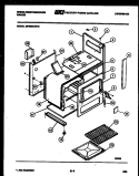 BODY PARTS Diagram and Parts List for GF606KXD0  Frigidaire Range