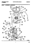 TUBS, HOSES, MOTOR Diagram and Parts List for FWS845GCT0  Frigidaire Washer