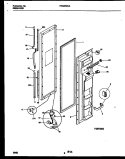 FREEZER DOOR PARTS Diagram and Parts List for FRS22WHAW0  Frigidaire Refrigerator