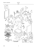 BODY Diagram and Parts List for GLEFS77CQD  Frigidaire Range