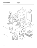 BODY Diagram and Parts List for CFEF316ES1  Frigidaire Range