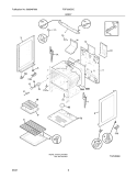 BODY Diagram and Parts List for FGF328GSC  Frigidaire Range