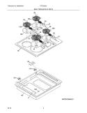MAINTOP/SURFACE UNITS Diagram and Parts List for FFEC2605LS1  Frigidaire Cooktop