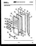 REFRIGERATOR DOOR PARTS Diagram and Parts List for FPE19V3FA0  Frigidaire Refrigerator