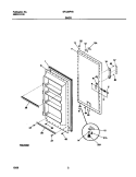 DOOR Diagram and Parts List for GFU20F7GW2  Gibson Freezer