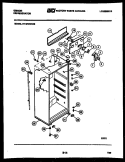 CABINET PARTS Diagram and Parts List for RT19F3WU3B  Gibson Refrigerator