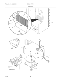 SYSTEM Diagram and Parts List for GLFU1467FW1  Frigidaire Freezer
