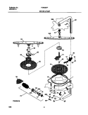 MOTOR AND PUMP Diagram and Parts List for FDB635RFS4  Frigidaire Dishwasher