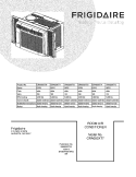 COVER Diagram and Parts List for CRA050XT71  Frigidaire Air Conditioner